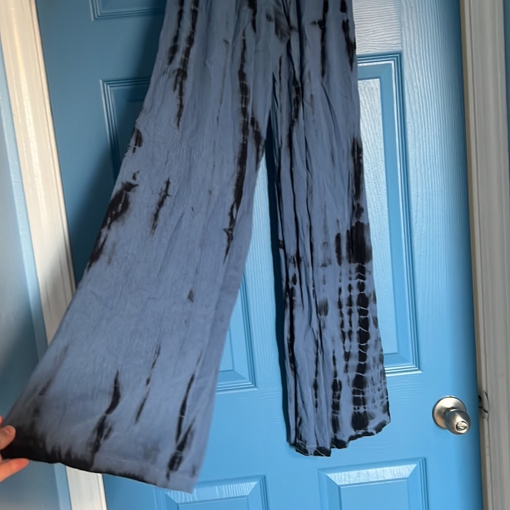 Flowy tie-dye pants